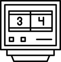 Lap Counters Line Icon vector