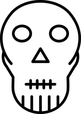 Skull Line Icon