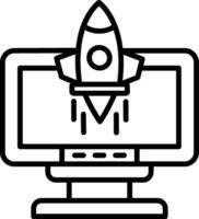Startup Line Icon vector