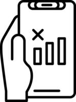No Signal Line Icon vector