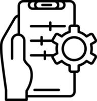 Setting Line Icon vector