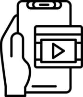 Carousel Line Icon vector