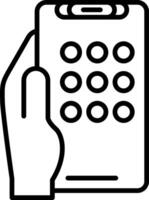 Apps Line Icon vector