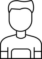 User Line Icon vector