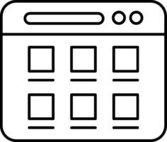 Web Page Icon vector