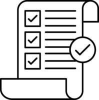 Terms and Conditions Line Icon vector