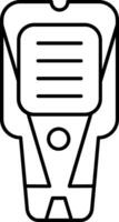 Stud Finder Line Icon vector