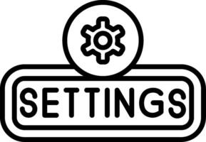 Setting Line Icon vector