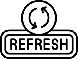 Refresh Line Icon vector