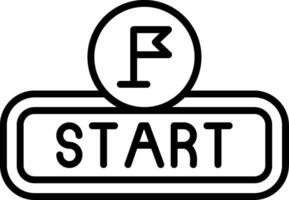 Start Line Icon vector
