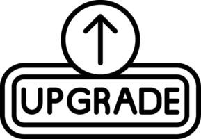 Upgrade Line Icon vector
