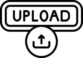 Upload Line Icon vector