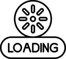 Loading Line Icon vector