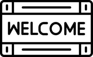Welcome Line Icon vector