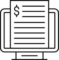 Accounting Line Icon vector