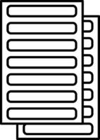 Daily Ledger Line Icon vector