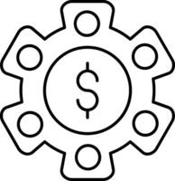 Asset Management Line Icon vector