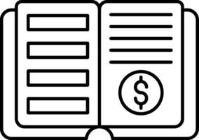 Ledger Line Icon vector