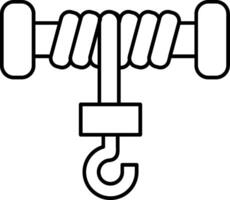 Hoist Line Icon vector