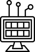 Digital Disruption Line Icon vector