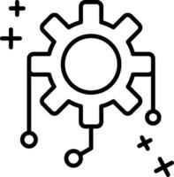 Integration Line Icon vector