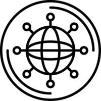 Internet Of Things Line Icon vector