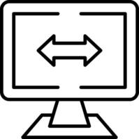 Gap Measurement Line Icon vector
