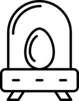 Incubation Line Icon vector