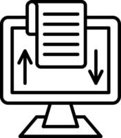 Digitalization Line Icon vector