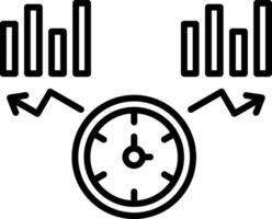 Time To Market Line Icon vector