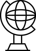 Globe Line Icon vector
