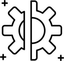 Disruption Line Icon vector
