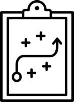 Strategy Line Icon vector