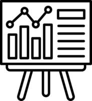 Presentation Line Icon vector