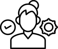 Coach Skills Line Icon vector