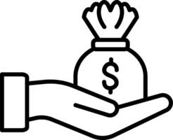 Investment Line Icon vector