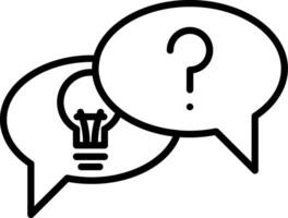 Problem Finding Line Icon vector