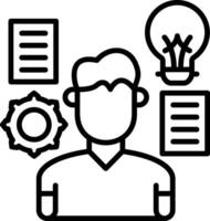 Skills Line Icon vector