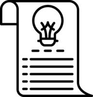 Brief Line Icon vector