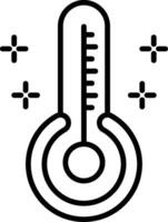 Thermometer Line Icon vector