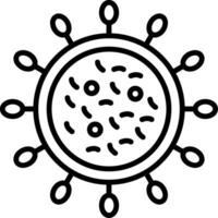 Virus Line Icon vector