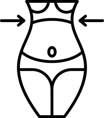 Fat Loss Line Icon