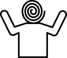 Hallucination Line Icon vector