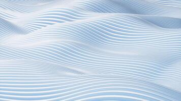 Blue abstract curve background, 3d rendering. video