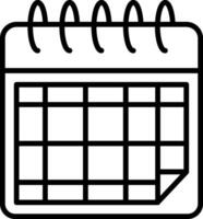 Calendar Line Icon vector