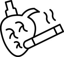 Smoking Line Icon vector