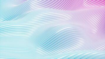 Gradient abstract curve background, 3d rendering. video