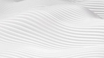 White abstract curve background, 3d rendering. video