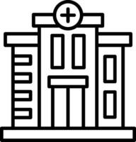 Hospital Line Icon vector