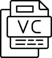 VC File Line Icon vector